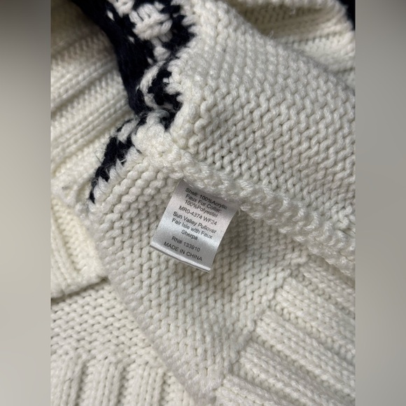 Show me your Mumu Sun Valley Fair Isle Pullover Faux Sherpa collar sweater - Picture 5 of 17